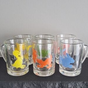 Stampi Francolini Set Of 6 Animal Italian Mini Tankards